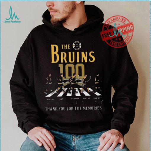 Awesome The boston bruins 100 thank you for the memories signatures shirt