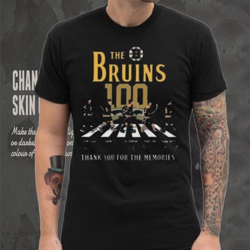 Awesome The boston bruins 100 thank you for the memories signatures shirt