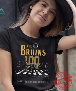 Awesome The boston bruins 100 thank you for the memories signatures shirt