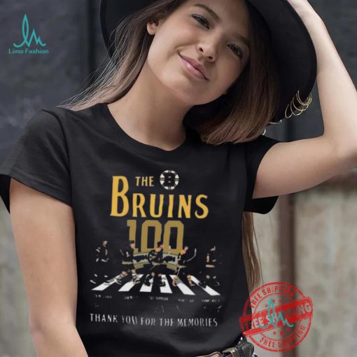 Awesome The boston bruins 100 thank you for the memories signatures shirt