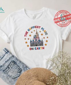 Awesome The happiest place on earth disney castle shirt