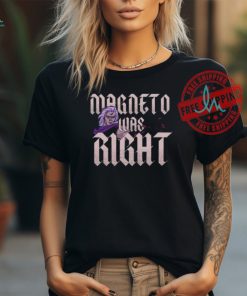 Babsdraws Merch Magneto Was Right Shirt
