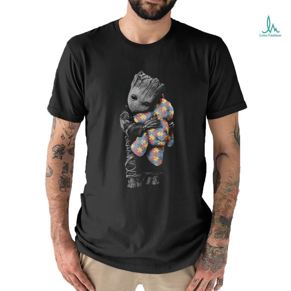 Baby Groot Hug Autism Teddy Bear T Shirt Baby Groot Hug Autism Teddy Bear T Shirt