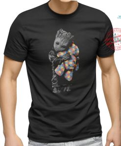 Baby Groot Hug Autism Teddy Bear T Shirt, hoodie, sweater, long sleeve and tank top Baby Groot Hug Autism Teddy Bear T Shirt