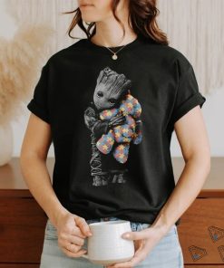 Baby Groot Hug Autism Teddy Bear T Shirt, hoodie, sweater, long sleeve and tank top Baby Groot Hug Autism Teddy Bear T Shirt