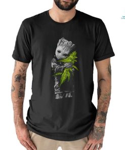 Baby Groot Hug Cannabis Weed T Shirt