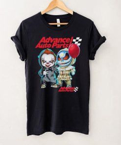 Baby Jack Skellington and Baby Pennywise Advance Auto Parts logo 2024 shirt