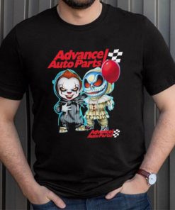 Baby Jack Skellington and Baby Pennywise Advance Auto Parts logo 2024 shirt