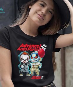 Baby Jack Skellington and Baby Pennywise Advance Auto Parts logo 2024 shirt