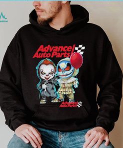 Baby Jack Skellington and Baby Pennywise Advance Auto Parts logo 2024 shirt