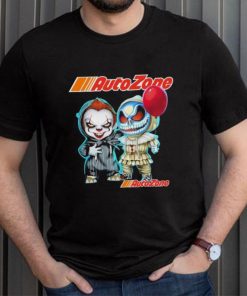 Baby Jack Skellington and Baby Pennywise AutoZone logo 2024 shirt