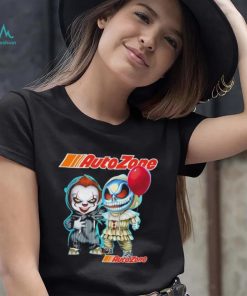 Baby Jack Skellington and Baby Pennywise AutoZone logo 2024 shirt