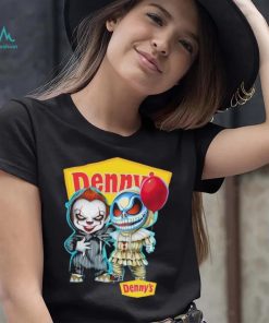 Baby Jack Skellington and Baby Pennywise Denny’s logo 2024 shirt, hoodie, sweater, long sleeve and tank top Baby Jack Skellington and Baby Pennywise Denny’s logo 2024 shirt