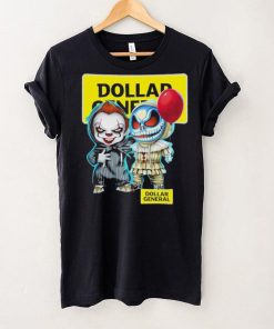 Baby Jack Skellington and Baby Pennywise Dollar General logo 2024 shirt