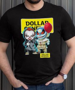 Baby Jack Skellington and Baby Pennywise Dollar General logo 2024 shirt