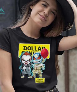 Baby Jack Skellington and Baby Pennywise Dollar General logo 2024 shirt
