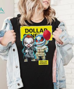 Baby Jack Skellington and Baby Pennywise Dollar General logo 2024 shirt