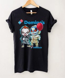 Baby Jack Skellington and Baby Pennywise Domino’s logo 2024 shirt