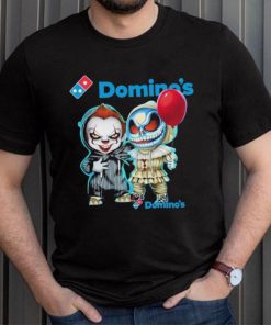 Baby Jack Skellington and Baby Pennywise Domino’s logo 2024 shirt