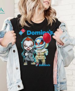 Baby Jack Skellington and Baby Pennywise Domino’s logo 2024 shirt