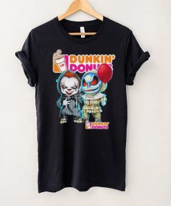 Baby Jack Skellington and Baby Pennywise Dunkin’ Donuts logo 2024 shirt