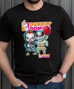 Baby Jack Skellington and Baby Pennywise Dunkin’ Donuts logo 2024 shirt