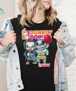 Baby Jack Skellington and Baby Pennywise Dunkin’ Donuts logo 2024 shirt