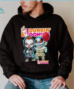 Baby Jack Skellington and Baby Pennywise Dunkin’ Donuts logo 2024 shirt