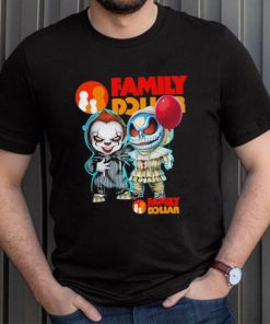 Baby Jack Skellington and Baby Pennywise Family Dollar logo 2024 shirt, hoodie, sweater, long sleeve and tank top Baby Jack Skellington and Baby Pennywise Family Dollar logo 2024 shirt