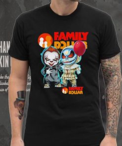 Baby Jack Skellington and Baby Pennywise Family Dollar logo 2024 shirt, hoodie, sweater, long sleeve and tank top Baby Jack Skellington and Baby Pennywise Family Dollar logo 2024 shirt
