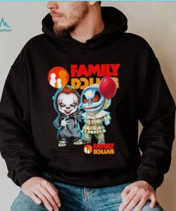 Baby Jack Skellington and Baby Pennywise Family Dollar logo 2024 shirt, hoodie, sweater, long sleeve and tank top Baby Jack Skellington and Baby Pennywise Family Dollar logo 2024 shirt