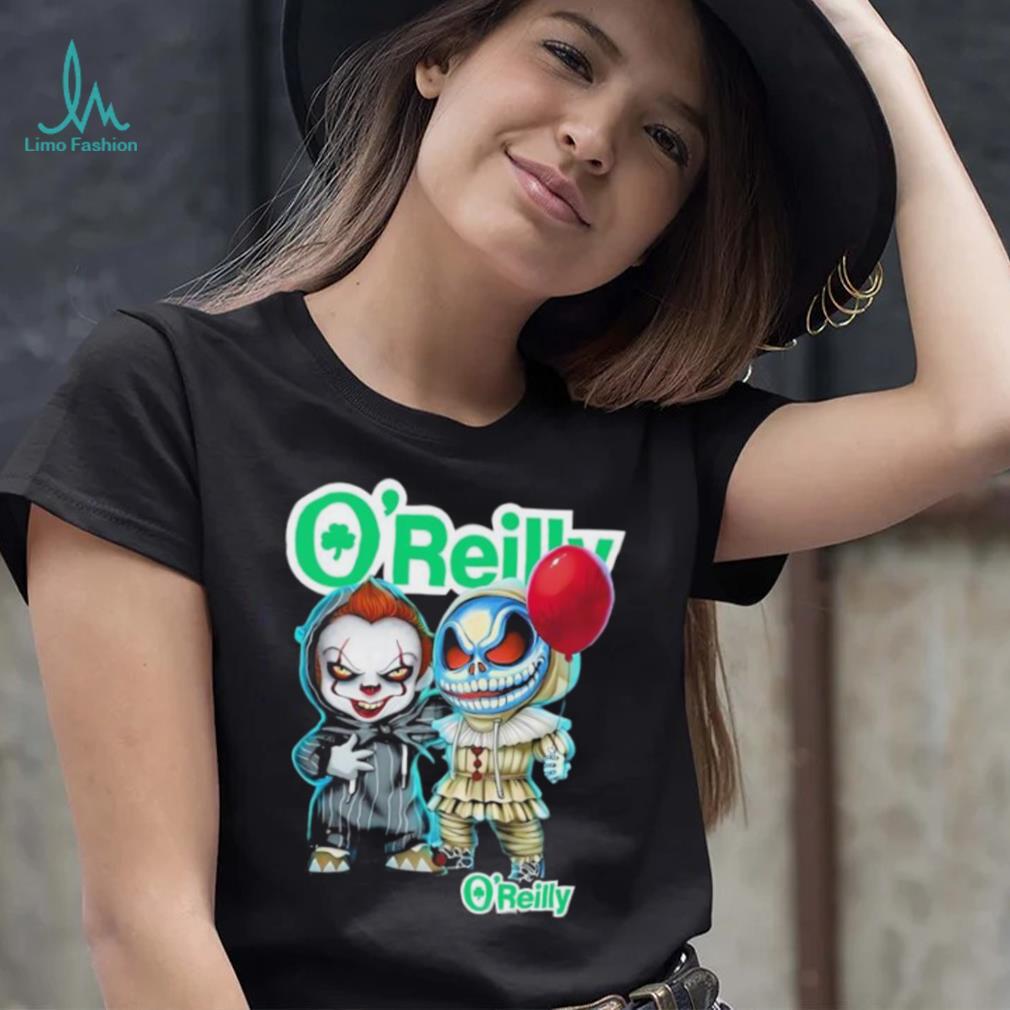 Baby Jack Skellington and Baby Pennywise O’Reilly logo 2024 shirt Baby Jack Skellington and Baby Pennywise O’Reilly logo 2024 shirt