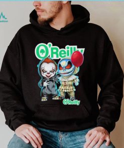 Baby Jack Skellington and Baby Pennywise O’Reilly logo 2024 shirt, hoodie, sweater, long sleeve and tank top Baby Jack Skellington and Baby Pennywise O’Reilly logo 2024 shirt