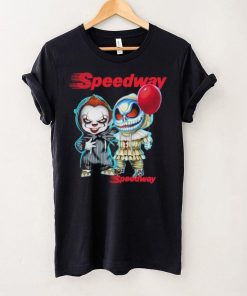 Baby Jack Skellington and Baby Pennywise Speedway logo 2024 shirt