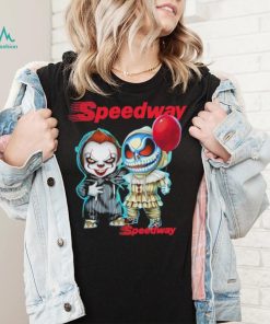 Baby Jack Skellington and Baby Pennywise Speedway logo 2024 shirt, hoodie, sweater, long sleeve and tank top Baby Jack Skellington and Baby Pennywise Speedway logo 2024 shirt