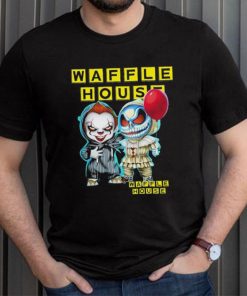 Baby Jack Skellington and Baby Pennywise Waffle House logo 2024 shirt
