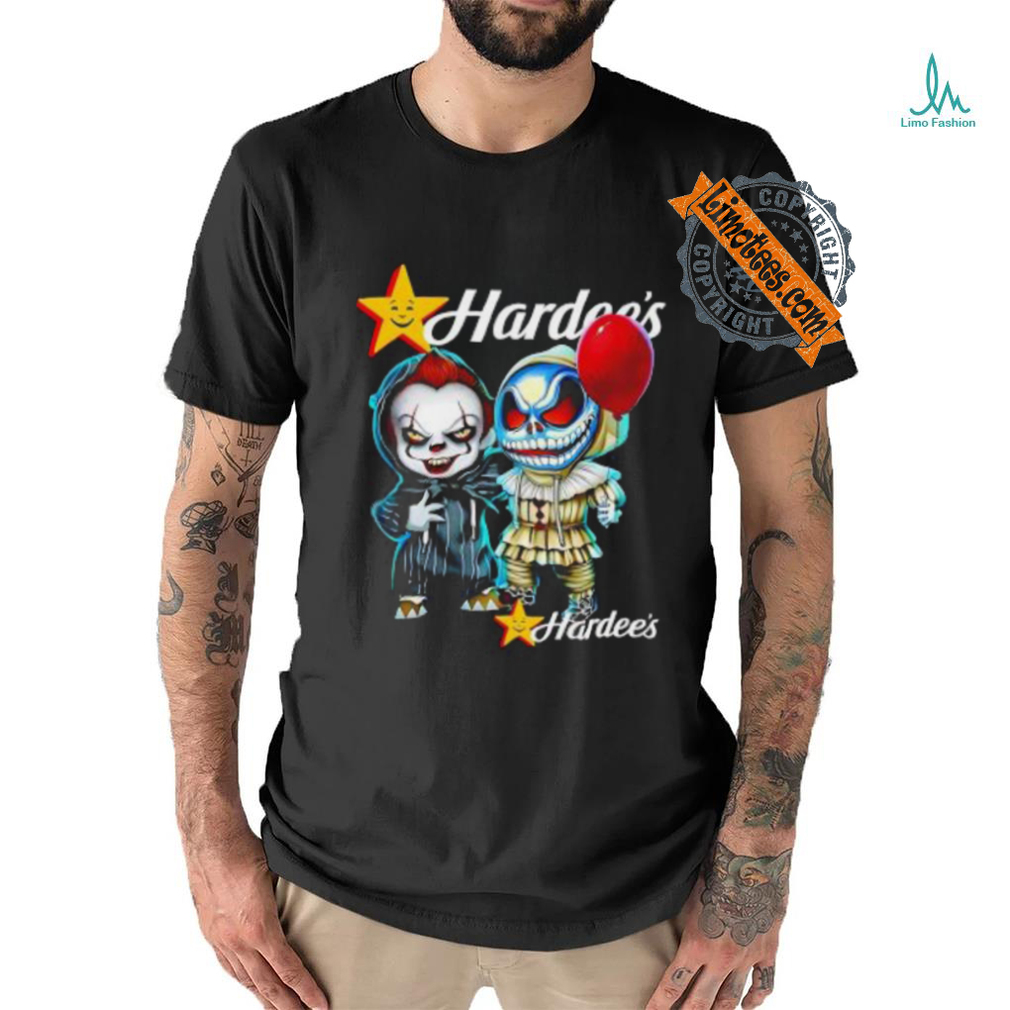 Baby Pennywise and Baby Jack Skellington Hardee’s 2024 shirt Baby Pennywise and Baby Jack Skellington Hardee’s 2024 shirt