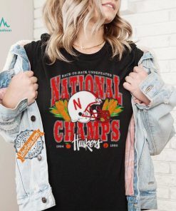 Back to back undefeated national champs 1994 1995 Nebraska Huskers shirt