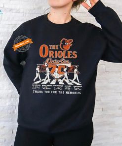 Baltimore Orioles 70 Years Of Baseball Thank You For The Memories T Shirt