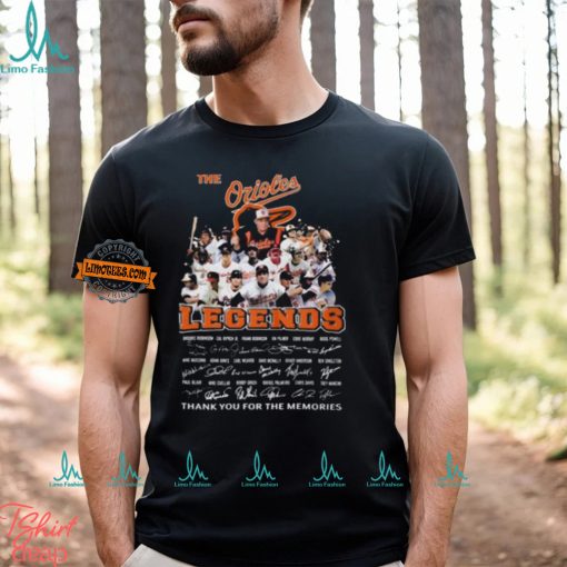 Baltimore Orioles Legends Signature Thank You For The Memories Unisex T Shirt