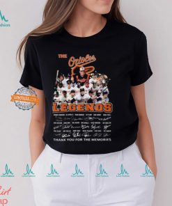 Baltimore Orioles Legends Signature Thank You For The Memories Unisex T Shirt