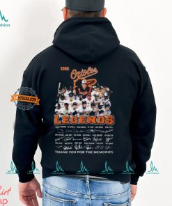 Baltimore Orioles Legends Signature Thank You For The Memories Unisex T Shirt