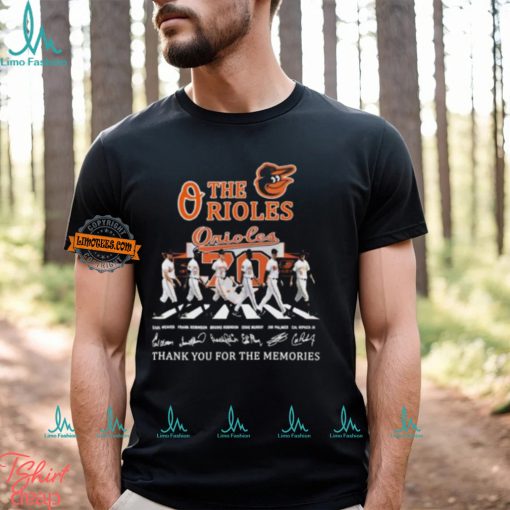 Baltimore Orioles Signature Thank You For The Memories Unisex T Shirt
