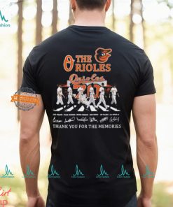 Baltimore Orioles Signature Thank You For The Memories Unisex T Shirt