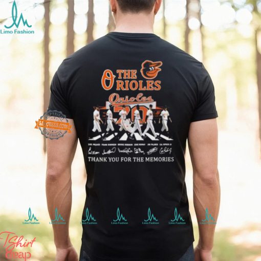 Baltimore Orioles Signature Thank You For The Memories Unisex T Shirt