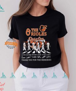 Baltimore Orioles Signature Thank You For The Memories Unisex T Shirt