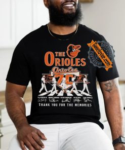 Baltimore Orioles Team Players Abbey Road Signature Thank you for the memories T Shirt