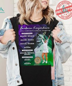 Barbora Krejčíková 2024 Wimbledon Singles Champion Women’s Doubles shirt, hoodie, sweater, long sleeve and tank top Barbora Krejčíková 2024 Wimbledon Singles Champion Women’s Doubles shirt