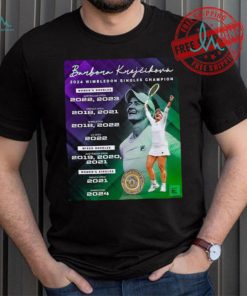 Barbora Krejčíková 2024 Wimbledon Singles Champion Women’s Doubles shirt, hoodie, sweater, long sleeve and tank top Barbora Krejčíková 2024 Wimbledon Singles Champion Women’s Doubles shirt