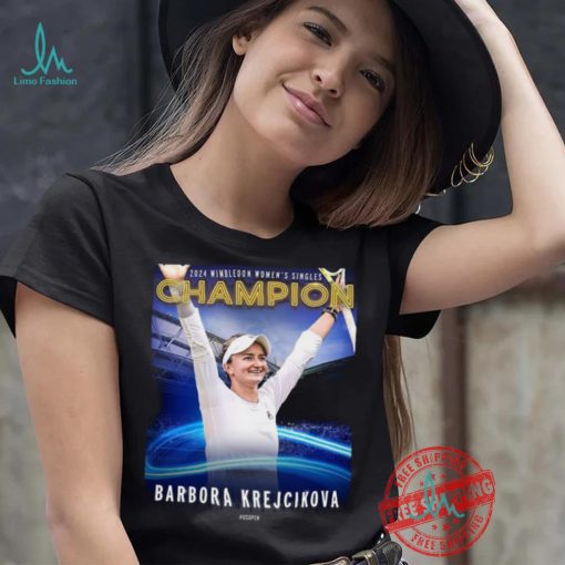 Barbora Krejčíková 2024 Wimbledon Women’s Singles Champion shirt